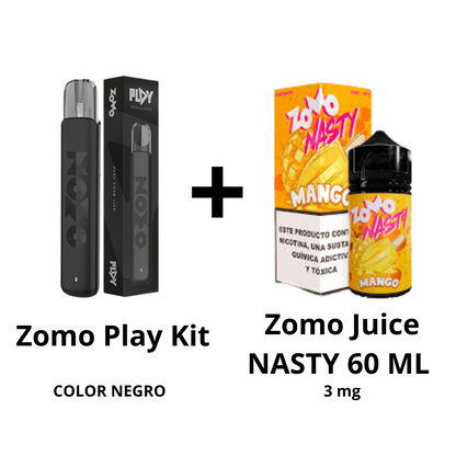 Zomo Play Kit + Zomo Juice NASTY 60 ML - 3 mg