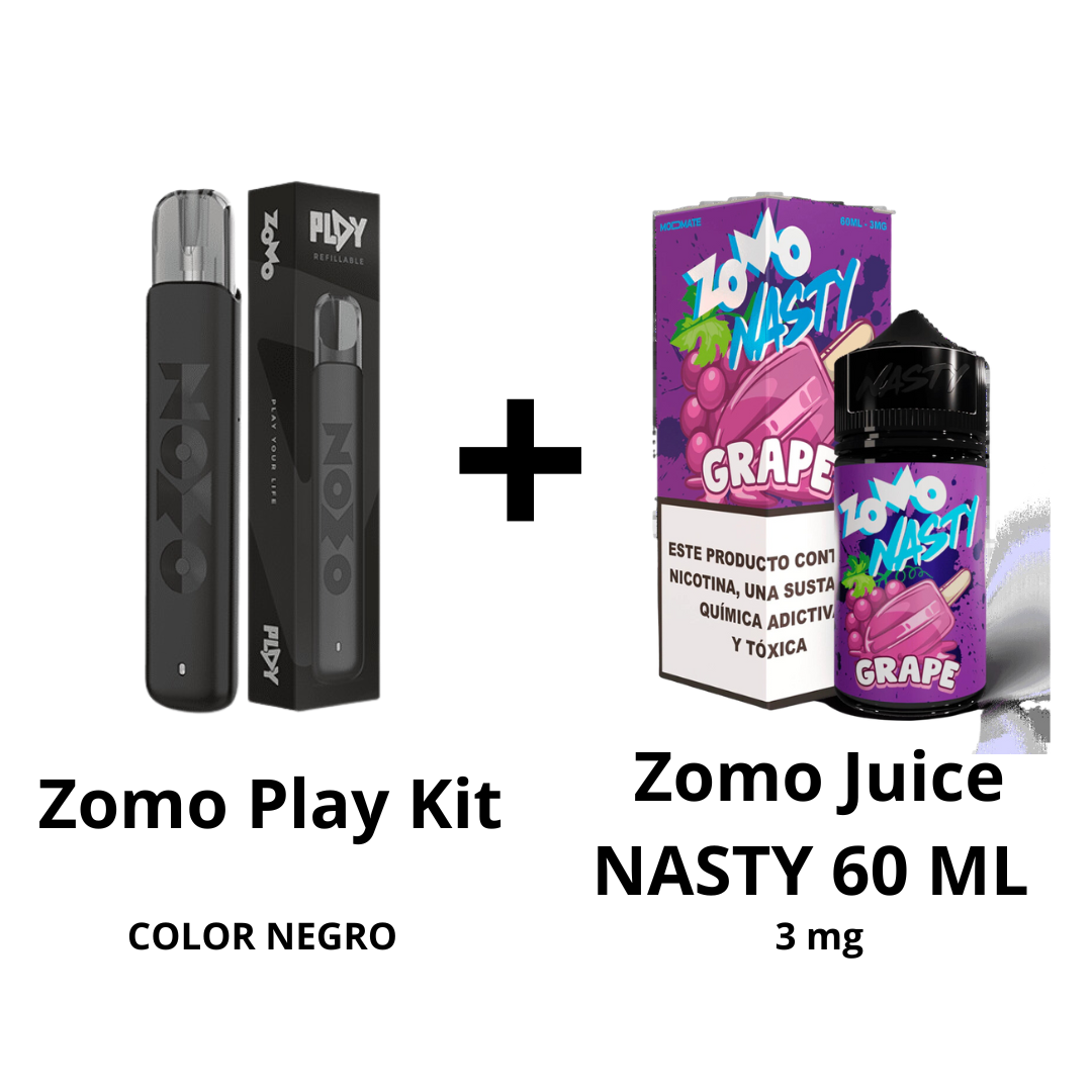 Zomo Play Kit + Zomo Juice NASTY 60 ML - 3 mg